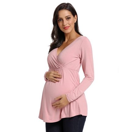 polo maternidad embarazo ropa de moda peru color rosado